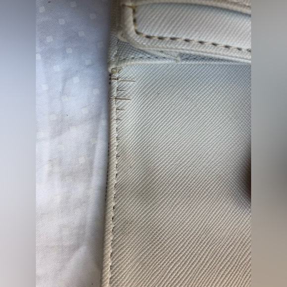 Michael Kors Fulton Continental Flap Wallet Signature MK Vanilla - Picture 6 of 7